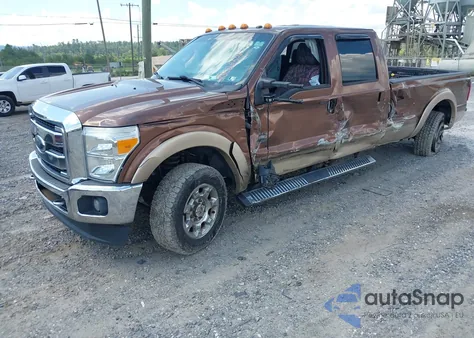 2012 Ford F-250 Lariat из США, поврежденный, VIN 1FT7W2BT1CEC80003